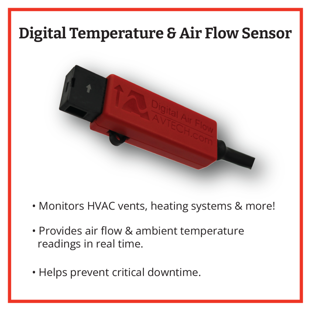 Reduce Operational Costs & Prevent HVAC Downtime With The Digital Temperature & Air Flow Sensor